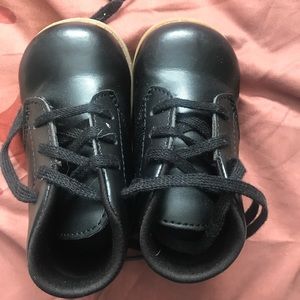 Teeny Toes Toddler boy black dress boots size 5